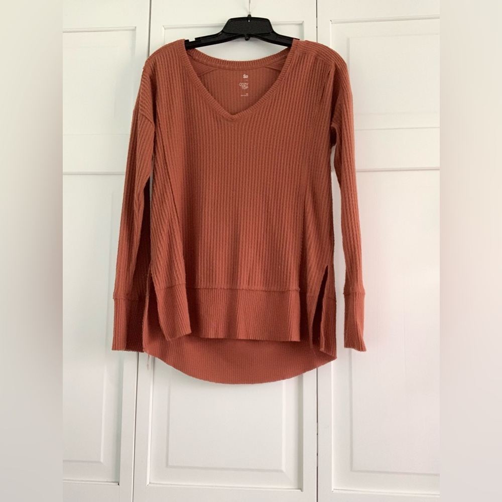 Women’s, XS, SO, Soft Burnt Orange Sweater